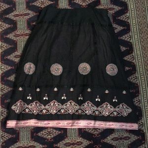 Persaman Skirt Sz 4 EUC! Lined! Black and Pink